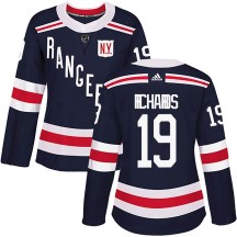 Women's Adidas New York Rangers Brad Richards Navy Blue 2018 Winter Classic Home Jersey - Authentic