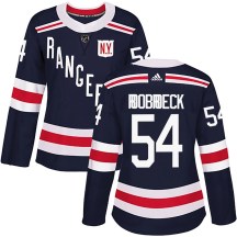 Women's Adidas New York Rangers Dylan Roobroeck Navy Blue 2018 Winter Classic Home Jersey - Authentic