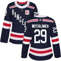 Women's Adidas New York Rangers Reijo Ruotsalainen Navy Blue 2018 Winter Classic Home Jersey - Authentic