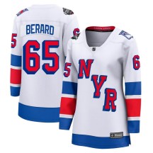 Women's Fanatics Branded New York Rangers Brett Berard White 2024 Stadium Series Jersey - Breakaway