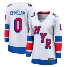 Women's Fanatics Branded New York Rangers Jaroslav Chmelar White 2024 Stadium Series Jersey - Breakaway