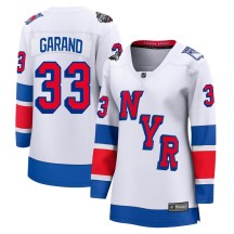 Women's Fanatics Branded New York Rangers Dylan Garand White 2024 Stadium Series Jersey - Breakaway