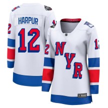 Women's Fanatics Branded New York Rangers Ben Harpur White 2024 Stadium Series Jersey - Breakaway