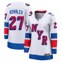 Women's Fanatics Branded New York Rangers Alex Kovalev White 2024 Stadium Series Jersey - Breakaway