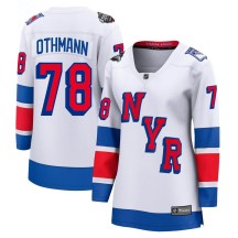 Women's Fanatics Branded New York Rangers Brennan Othmann White 2024 Stadium Series Jersey - Breakaway