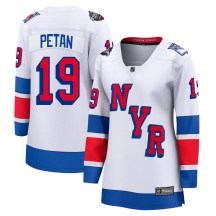 Women's Fanatics Branded New York Rangers Nic Petan White 2024 Stadium Series Jersey - Breakaway