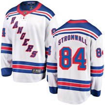 Youth Fanatics Branded New York Rangers Malte Stromwall White Away Jersey - Breakaway