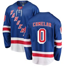 Youth Fanatics Branded New York Rangers Jaroslav Chmelar Blue Home Jersey - Breakaway