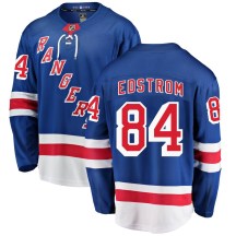 Youth Fanatics Branded New York Rangers Adam Edstrom Blue Home Jersey - Breakaway