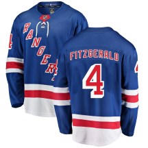 Youth Fanatics Branded New York Rangers Casey Fitzgerald Blue Home Jersey - Breakaway