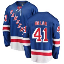 Youth Fanatics Branded New York Rangers Jaroslav Halak Blue Home Jersey - Breakaway