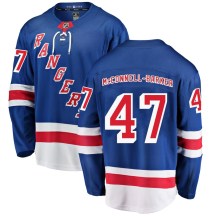 Youth Fanatics Branded New York Rangers Bryce McConnell-Barker Blue Home Jersey - Breakaway